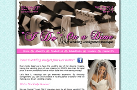 "I Do" On a Dime ~ Wedding Consigment Boutique - Waco, Texas