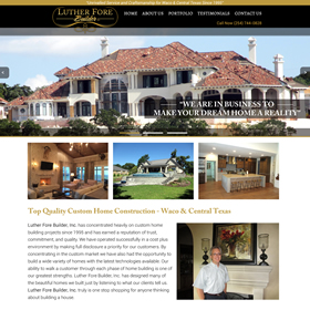 Waco Website Design - Luther Fore Builders