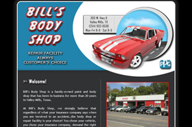 Bill's Body Shop | Valley Mills, Texas