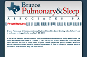 Brazos Pulmonary & Sleep Center - Waco, Texas