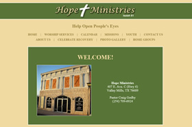 Hope Ministries Church | Valley Mills, Texas