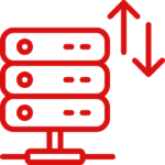 Innovative Solutions Website & Graphic Design - Red Bandwidth Icon