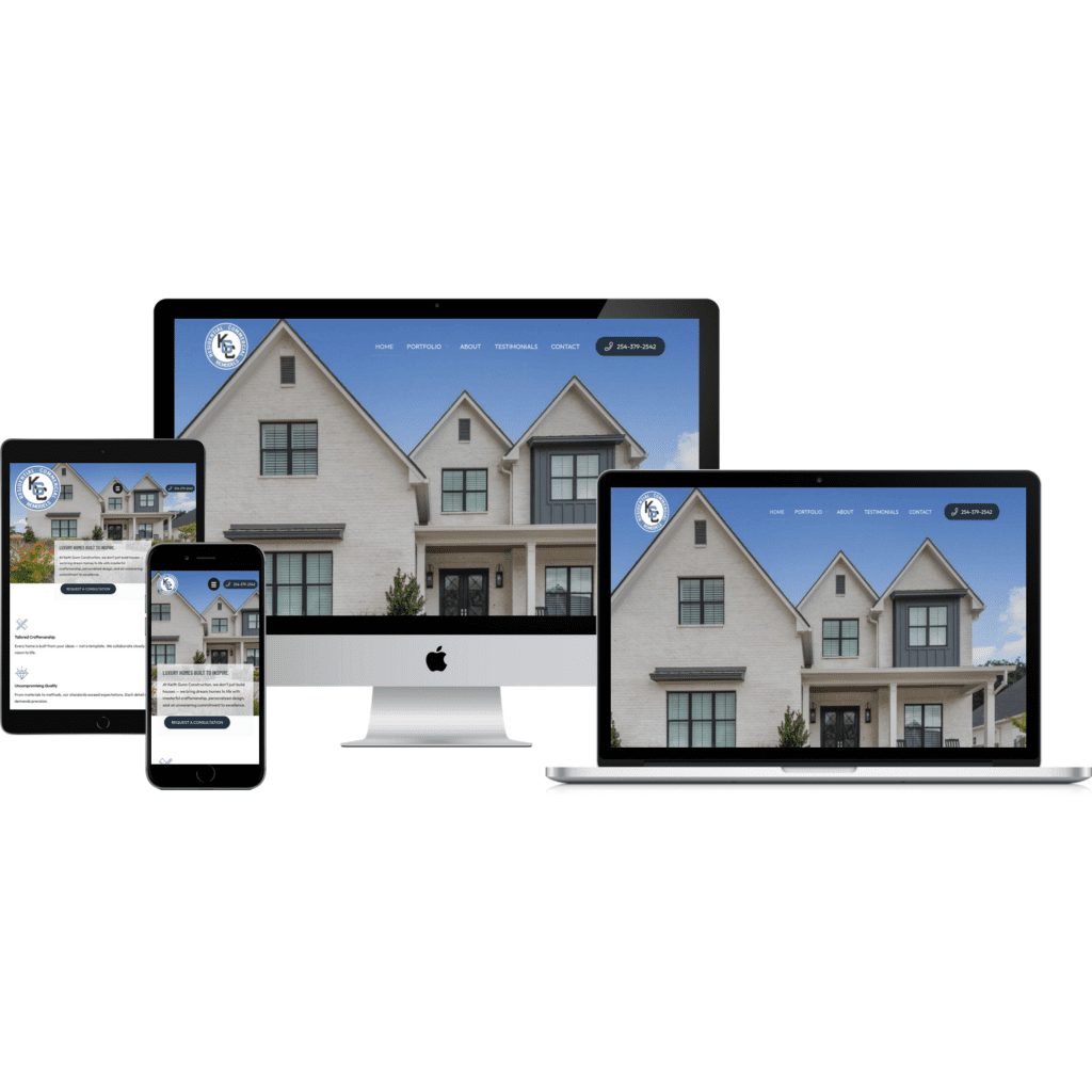 Innovative Solutions Website & Graphic Design - Keith Gunn Construction Waco