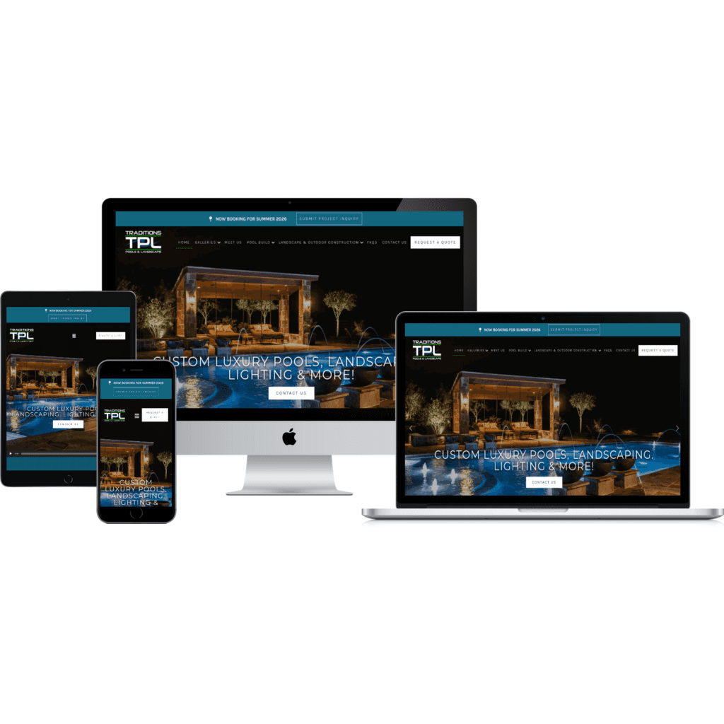 Innovative Solutions - Traditions Pool & Landscaping Website Design